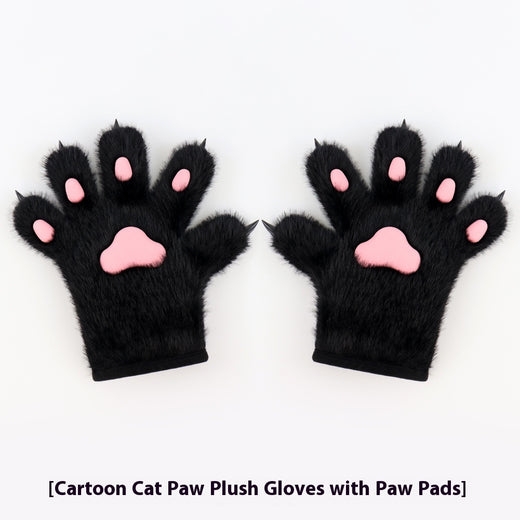 Handmade Cat's Paw Gloves Plush Meat Pad Cat Palm Props
