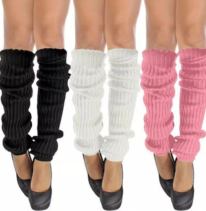 Women's Comfortable Ribbed Leg Warmers Machinewashable