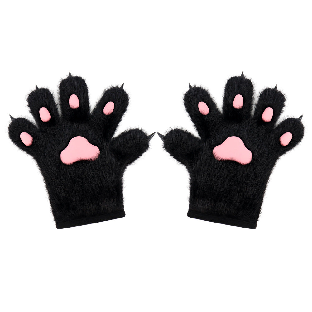 Handmade Cat's Paw Gloves Plush Meat Pad Cat Palm Props