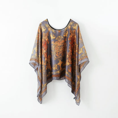 Pullover Shawl Outerwear Cover-up Multifunctional Scarf