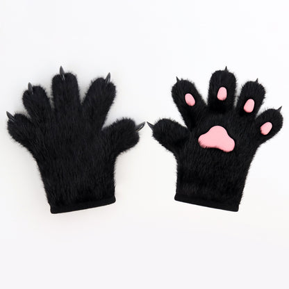 Handmade Cat's Paw Gloves Plush Meat Pad Cat Palm Props