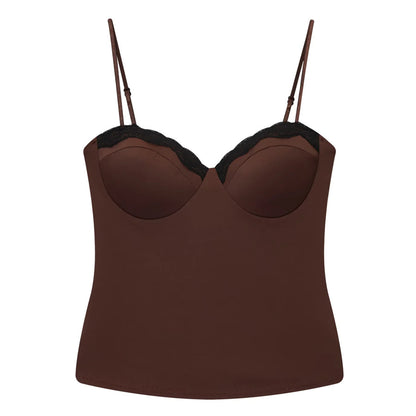 Lace Camisole, Women's Outerwear Sleeveless Vest, Camisole For Layering