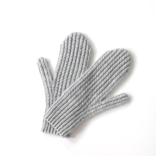 New Twisted Thickening Thermal Windproof Mittens