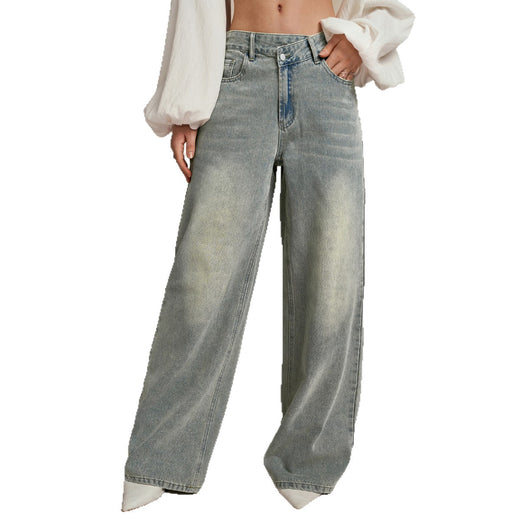 Loose Slightly Flared Street-style Trousers