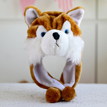 Cartoon Animal Plush Earflap Hat