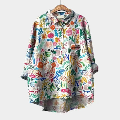 Womens Casual Long-sleeve Shirt Top