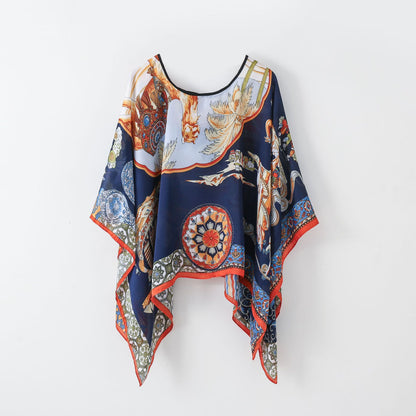 Pullover Shawl Outerwear Cover-up Multifunctional Scarf