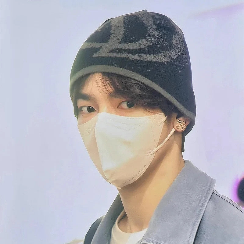 Slimming Figure-flattering Beret Knit Reversible Korean-style Vintage Knit Cap