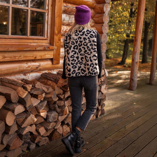 Elegant Leopard Fur Vest For Women