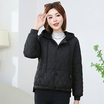 Casual Slimming Short Hooded Warm Jacket