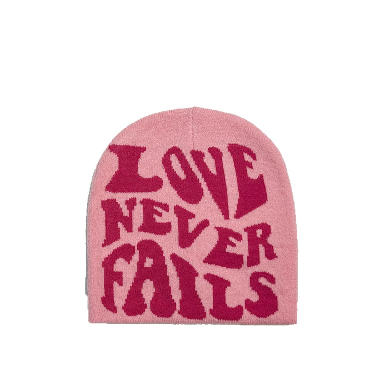 Knitted Jacquard Hat One-size Fits All Beanie Cold Weather Hat Letter Jacquard