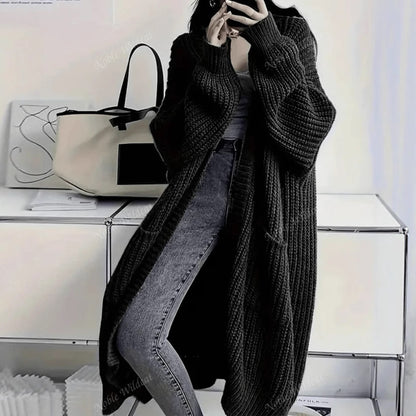Idle Style Loose Thick Knitted Coat For Women