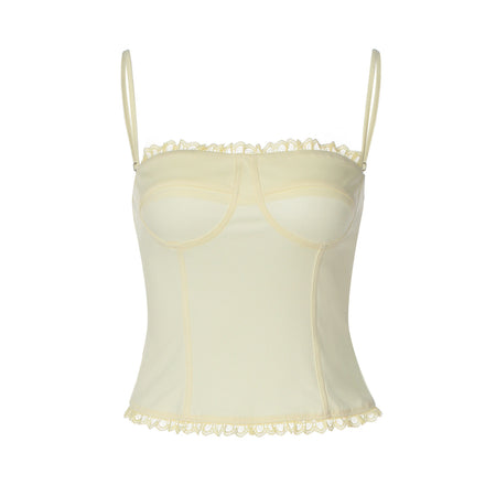 Womens Strapless Off-the-shoulder Form-fitting Tank Top