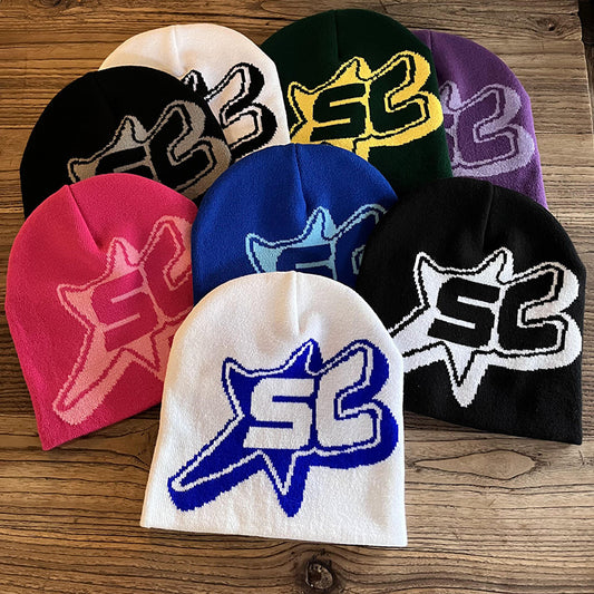 Knitted Hats Hip-hop Style Letter Caps Warm Outdoor Wear