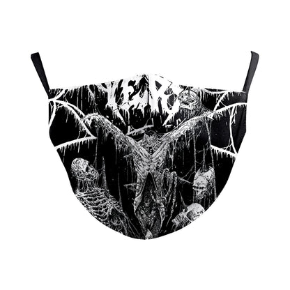 Wanfestival Skull Clown Digital Printing Double-layer Dust Mask
