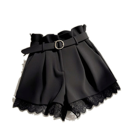 High-waisted Casual Shorts Cropped Pants For Petite Women