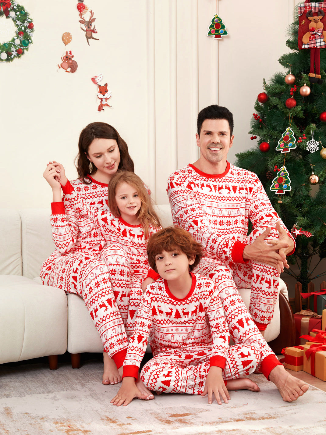 New Autumn Winter European And American Style Loungewear Pajama Set