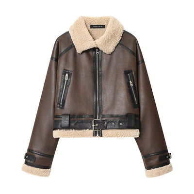 Women's Street Fashion Reversible Short Jacket