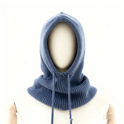 Women's Winter Retro Drawstring Knitted Hat