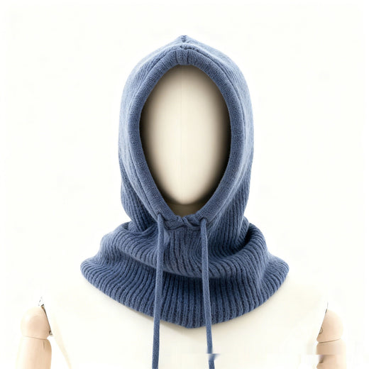Women's Winter Retro Drawstring Knitted Hat