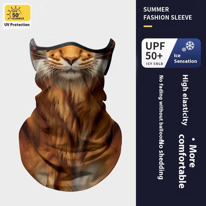 Sunscreen Hanging Ear Ice Silk Breathable Outdoor Sports Motorcycle Cycling Mask