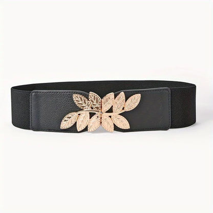 Elegant Retro Metal Buckle Belt Women