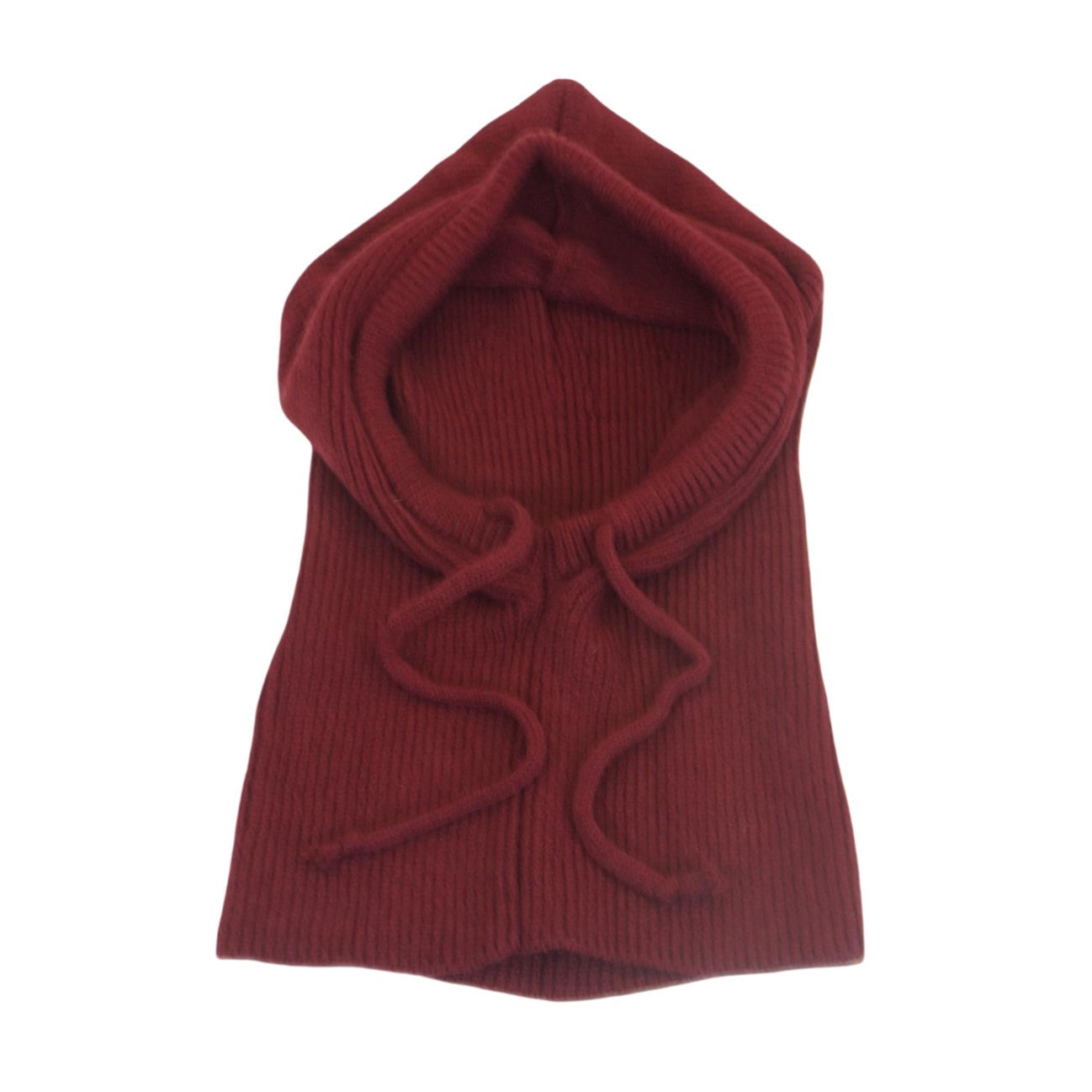 Fashionable And Warm Scarf With Integrated Yarn Knitted Hat For Women