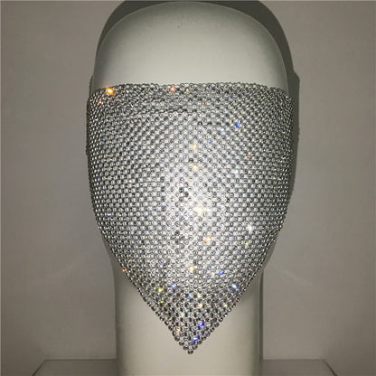 Personality Trend Accessories Rhinestone Mask