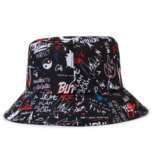 Korean Fashion Graffiti Street Adjustable Fisherman Hat