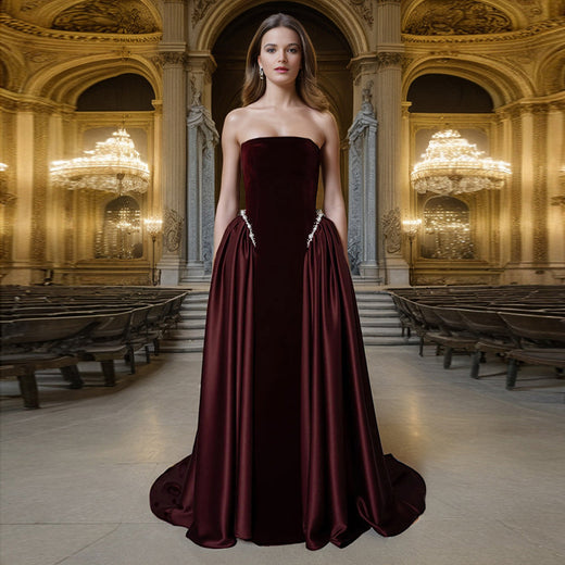 Design A Strapless Maxi Dress For Women