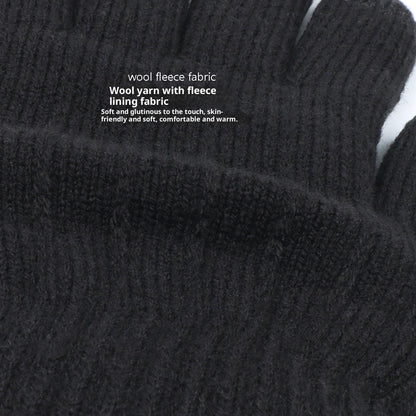 Gloves Outdoor Riding Wind-proof And Cold Protection Fleece-lined Thickened