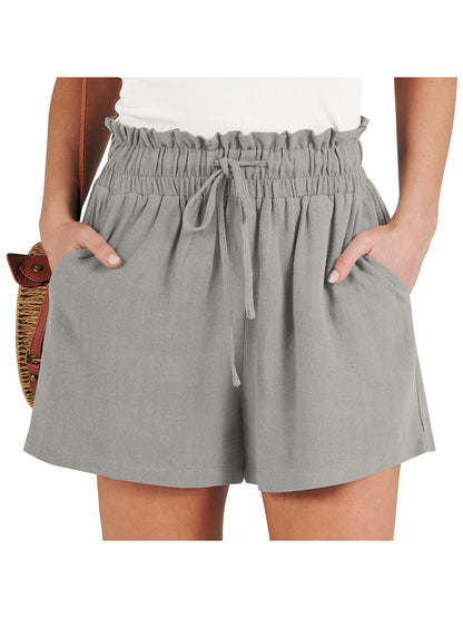 Solid-color Loose-fitting Casual Fashionable Shorts