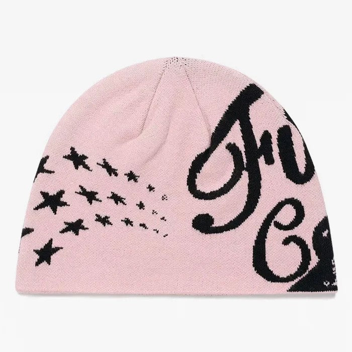Fashionable Casual Versatile Knitted Hat With Embroidered Letters For Both