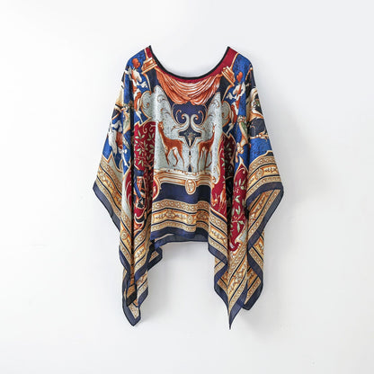 Pullover Shawl Outerwear Cover-up Multifunctional Scarf