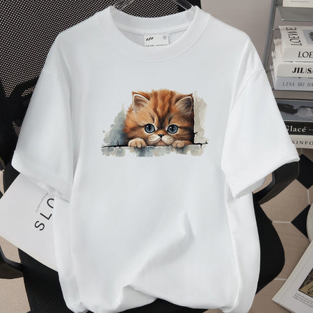 Womens Trendy Stylish Cotton Short-sleeve Top