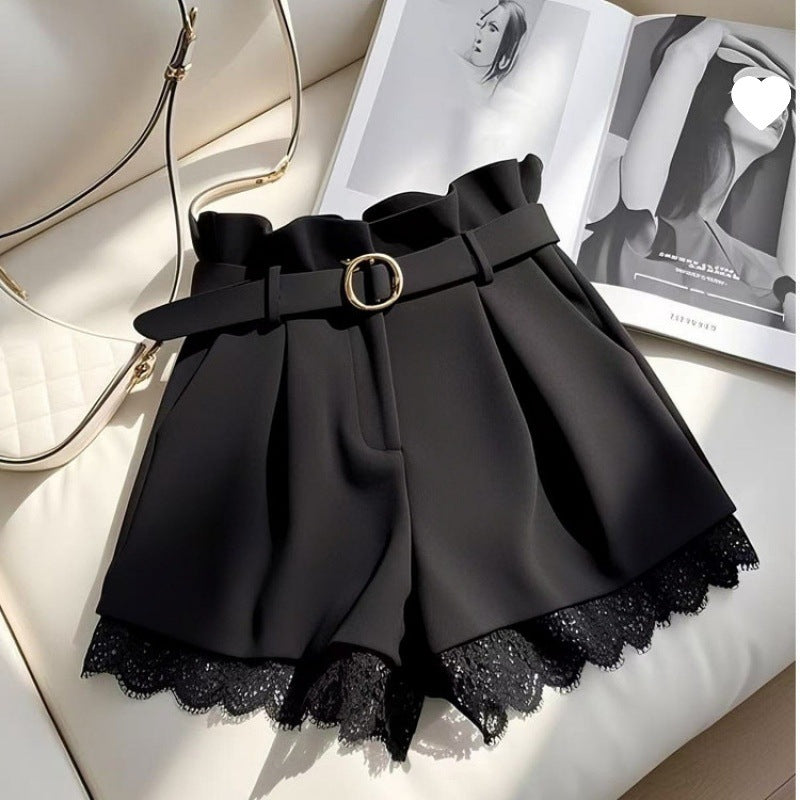 High-waisted Casual Shorts Cropped Pants For Petite Women