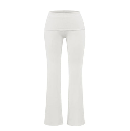 Low-rise Flared Jeans With A Turned-up Hem For A Slimming Look, Womens