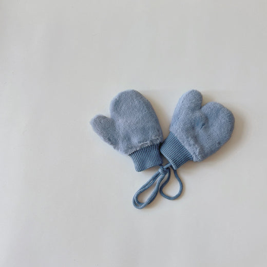 Fleece-lined Warm Finger Halter Baby Gloves