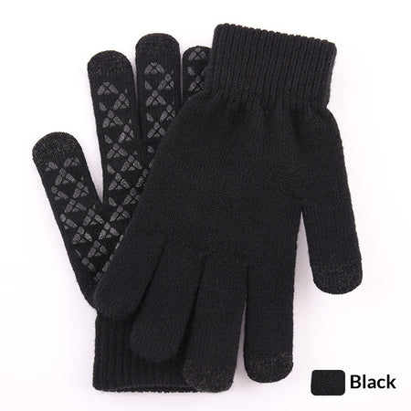 Knitted Winter Warm Touchscreen Gloves Made Of Wool