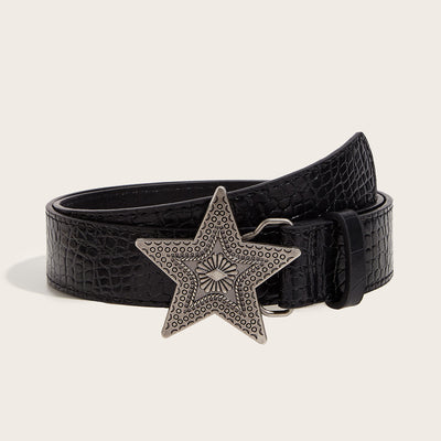 Personalized Subculture Black Waist Belt