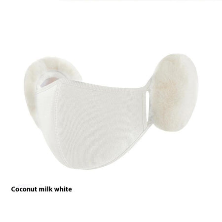 Cloud Warm Mask Winter Female Plush Cute Ear Protection Fleece-lined