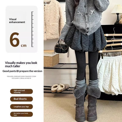 Sophisticated Textured Houndstooth Bloom Casual Pants