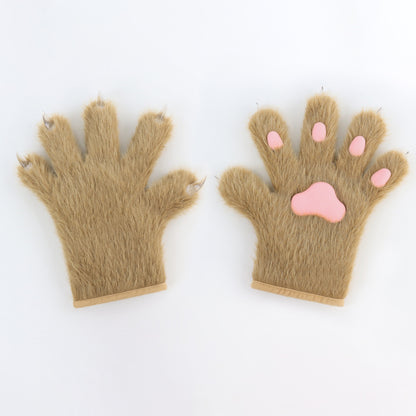 Handmade Cat's Paw Gloves Plush Meat Pad Cat Palm Props