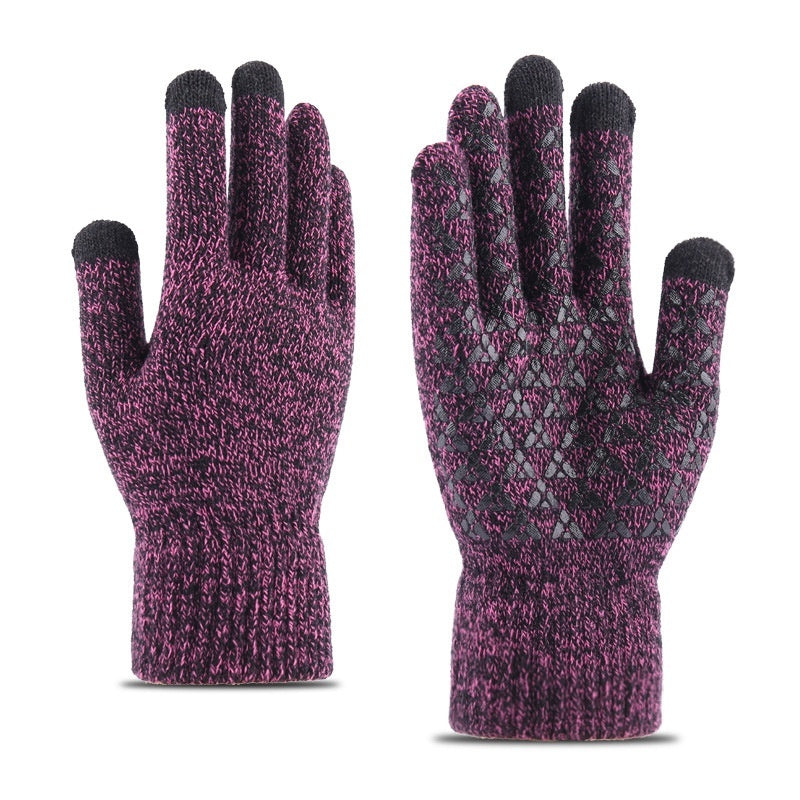 Knitted Winter Warm Touchscreen Gloves Made Of Wool