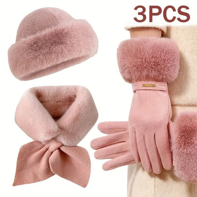 A 3-piece Winter Warm Glove Set