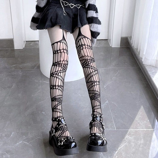 Lady's Irregular Over-the-Knee Garter Stockings