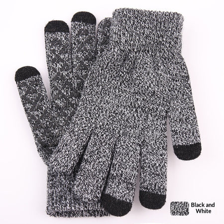 Knitted Winter Warm Touchscreen Gloves Made Of Wool