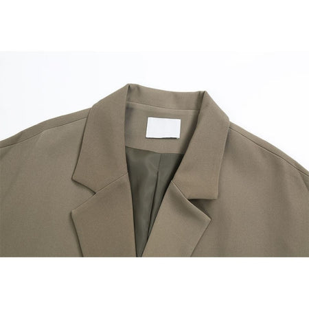 Korean Style Thin Looking Fashion Ins Vintage Blazer