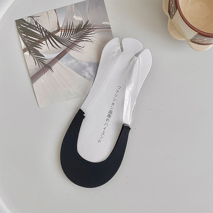 High Heel Socks Women Cotton Ice Silk Boat Socks