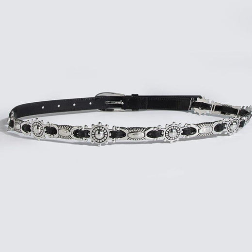 New Leather Rivet Stitching Waist Chain For Women